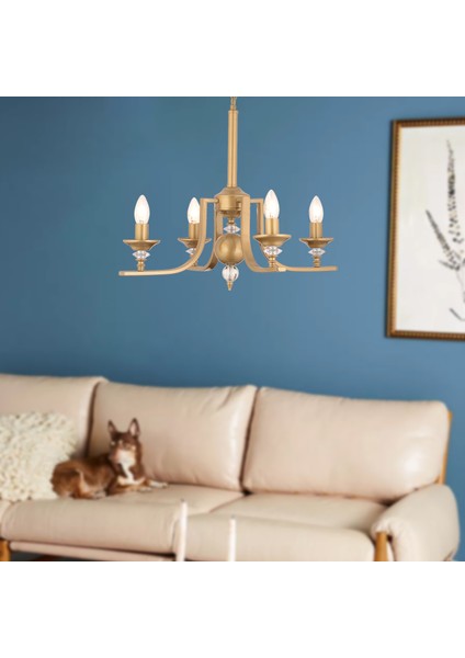 Erza 4Lü Eskitme Modern Sarkıt Yatak odası Salon Avize