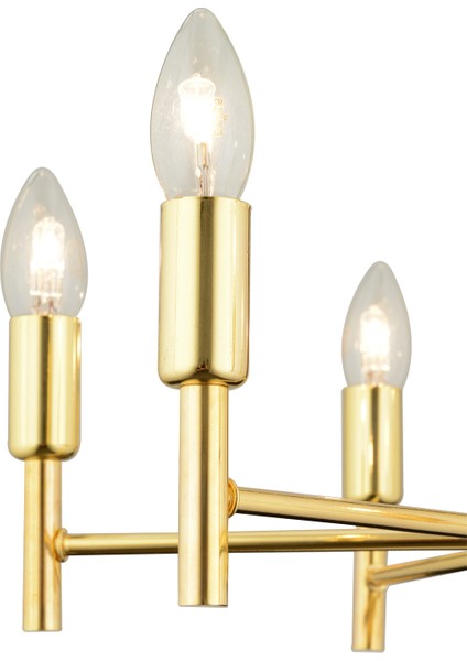 Vaneo 6 Lı Gold Modern Genç Odası Mutfak Salon Avize