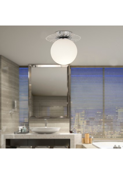 Rakes Krom Modern Plafonyer Genç Odası Mutfak Yatak Odası Avize