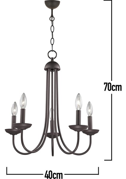 Ferd 5 Li Siyah Modern Genç Odası Mutfak Retro Salon Avize fırsatları