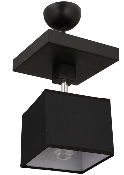 Grande Siyah Tekli Modern Koridor Mutfak Salon Plafonyer Avize