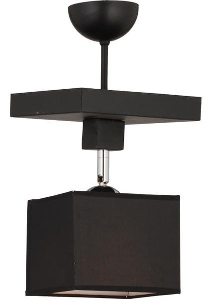 Grande Siyah Tekli Modern Koridor Mutfak Salon Plafonyer Avize