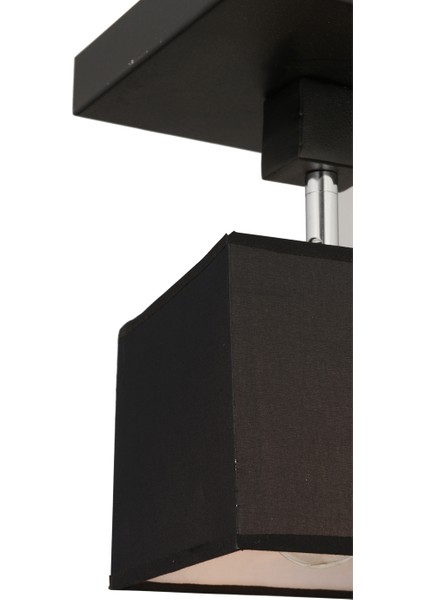 Grande Siyah Tekli Modern Koridor Mutfak Salon Plafonyer Avize
