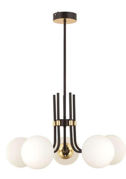 Dragon 5Li Siyah Gold Modern Genç Odası Yatak Odası Retro Salon Avize