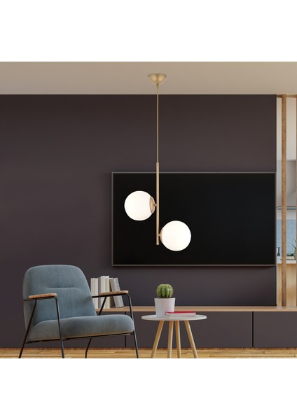 Malibu 2 Li Eskitme Modern Genç Odası Mutfak Salon Avize