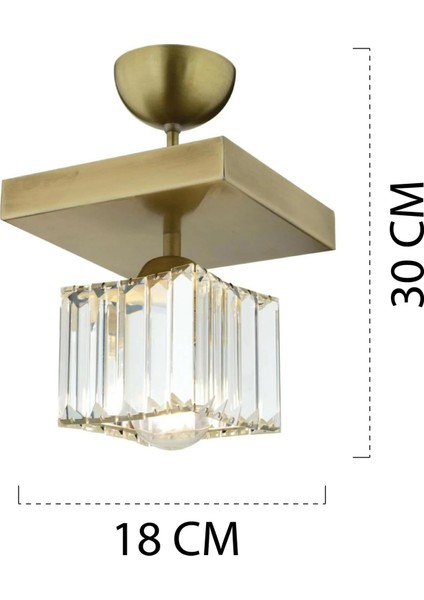 Rivia Eskitme Plafonyer Kristalli Taşlı Modern Tasarım Kristal Salon Avize