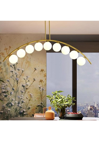 Fralde 9 Lu Gold Modern Mutfak Cafe Restoran için Uygun Retro Salon Avize