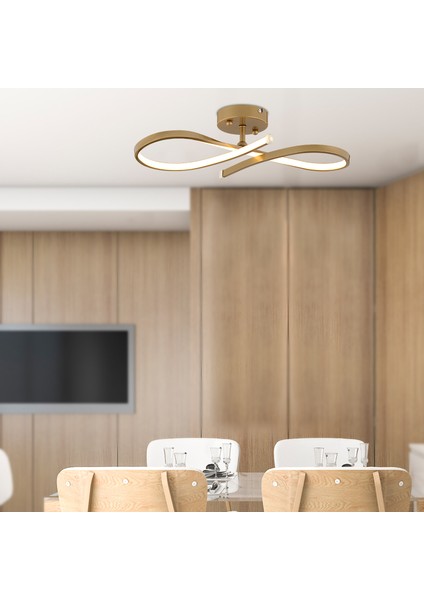 Vetto Eskitme 38 Watt Plafonyer 3 Renkli Ledli Modern Mutfak Banyo Led Salon Sarkıt Avize
