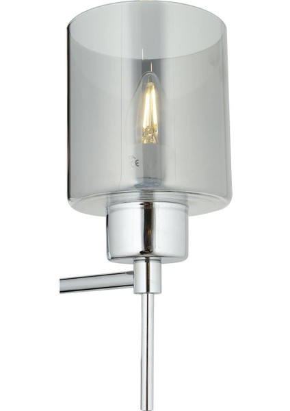 Cemre Krom Duvar Lambası Yatak Odası-Yatak Başı-Banyo İçin Modern Aplik