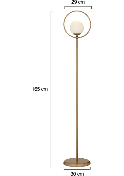 Soho Eskitme Modern Tasarım Metal Lambader