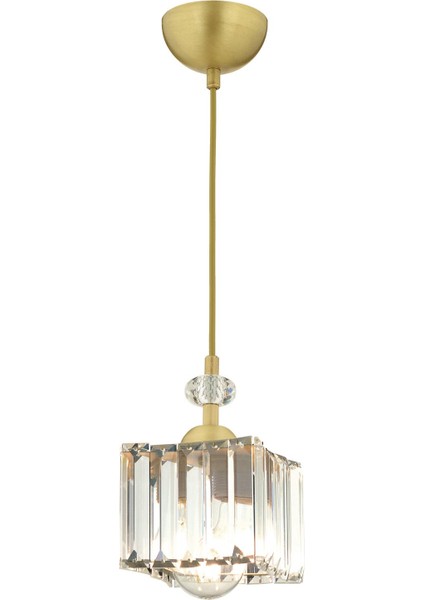 Brandy Eskitme Tekli Kristalli Taşlı Modern Tasarım Kristal Salon Avize