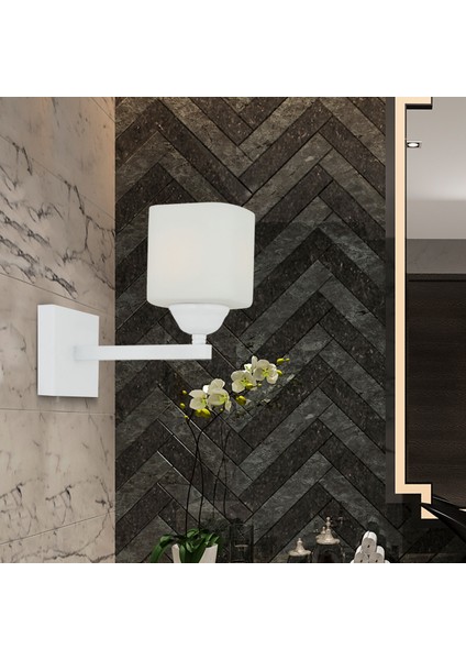 Minel Beyaz Duvar Lambası Yatak Odası-Yatak Başı-Banyo İçin Modern Aplik fiyatları