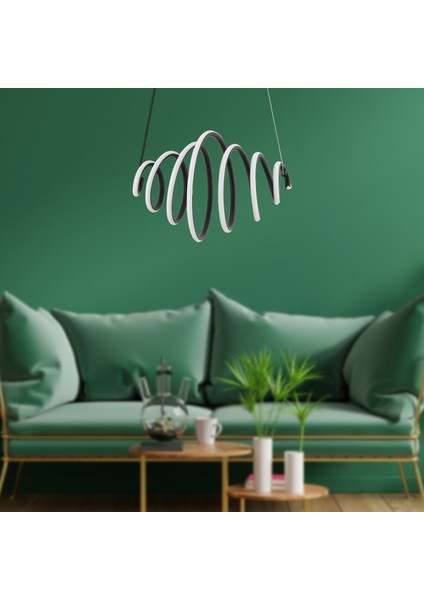 Elegant Sarkıt 98 Watt Sarkıt 3 Renkli Ledli Modern Mutfak Banyo Led Salon Sarkıt Avize