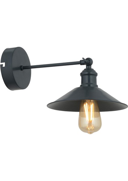 Yekta Siyah Yatak Odası-Yatak başı,Cafe,Restoran için Duvar Lambası Retro Aplik modelleri