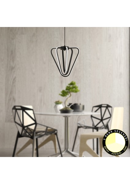 Grace Sarkıt 65 Watt Sarkıt 3 Renkli Ledli Modern Mutfak Banyo Led Salon Sarkıt Avize