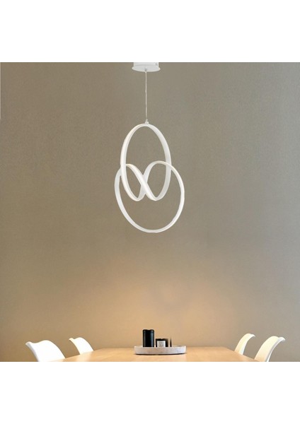 Ledo04 Led Avize 40Watt 4000K Beyaz Modern Koridor Mutfak Salon Sarkıt Led Avize