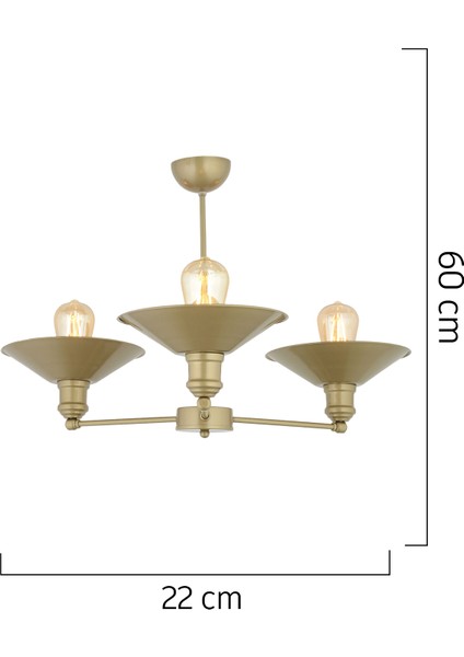 Yanko 3 Lü Eskitme Yukarı Bakar Modern Sarkıt Genç OdasıYatak odası Salon Avize indirimleri