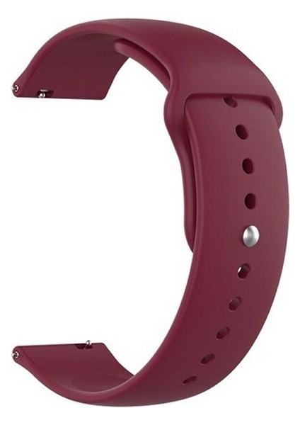 Casestreet Samsung Galaxy Watch 6 Classic 47MM Kordon Mat Klasik Silikon Krd 11 Mürdüm