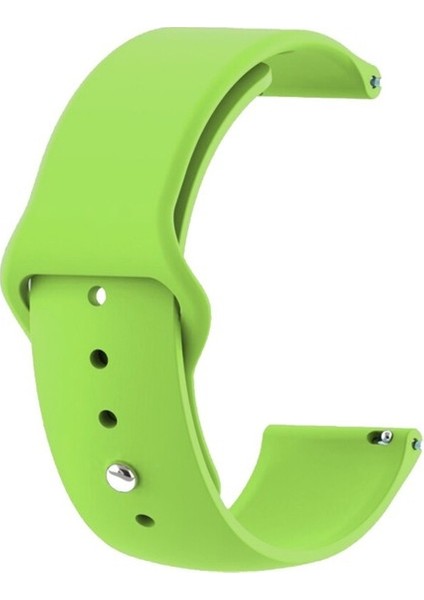 Casestreet Samsung Galaxy Watch 6 Classic 47MM Kordon Mat Klasik Silikon Krd 11 Yeşil