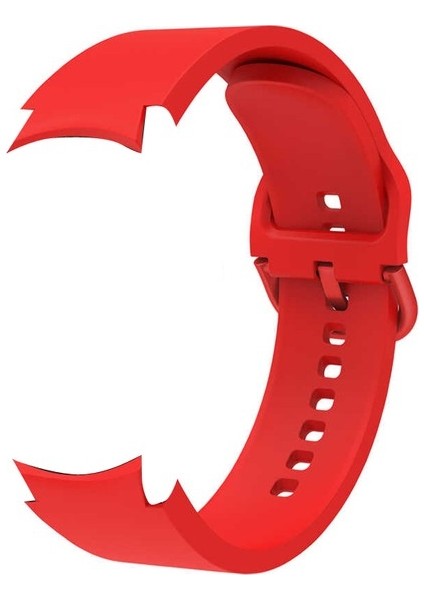 Samsung Galaxy Watch 6 Classic 47MM Kordon Model Uyumlu Kançalı Silikon Krd 50 Kırmızı