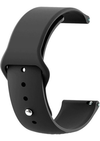 Samsung Galaxy Watch 6 Classic 43MM Kordon Mat Klasik Silikon Krd 11 Siyah