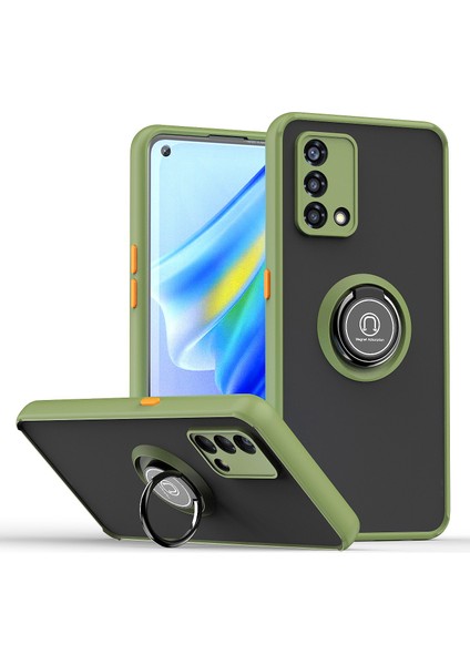 Oppo A95 4g Şeffaf Tampon Telefon Kılıfı Için Telefon Kılıfı Standlı Kapak (Yurt Dışından)