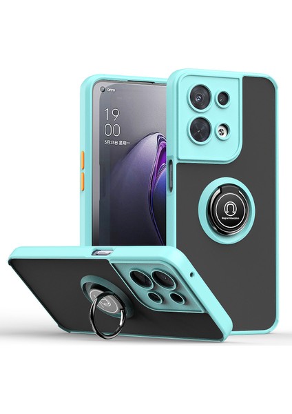Oppo Reno 8 Pro+ Için Telefon Kılıfı Standlı Şeffaf Tampon Telefon Kılıfı Kapağı (Yurt Dışından)