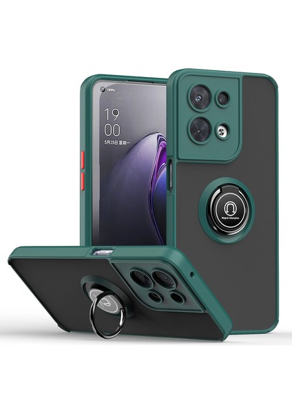 Oppo Reno 8 Pro+ Için Telefon Kılıfı Standlı Şeffaf Tampon Telefon Kılıfı Kapağı (Yurt Dışından)