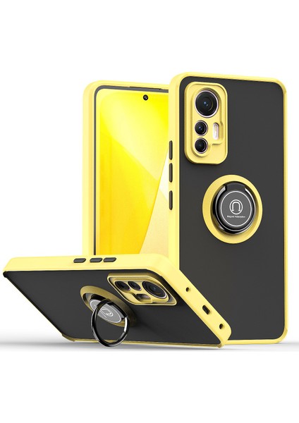 Xiaomi Mi 12 Lite Için Telefon Kılıfı Temizle Tampon Telefon Kılıfı Standlı Kapak (Yurt Dışından)