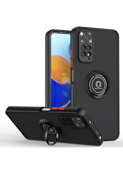 Xiaomi Redmi Için Telefon Kılıfı Not 11/not 11S Şeffaf Tampon Telefon Kılıfı Standlı Kapak (Yurt Dışından)