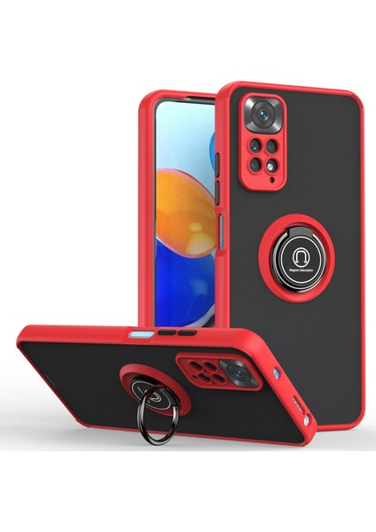 Xiaomi Redmi Için Telefon Kılıfı Not 11/not 11S Şeffaf Tampon Telefon Kılıfı Standlı Kapak (Yurt Dışından)