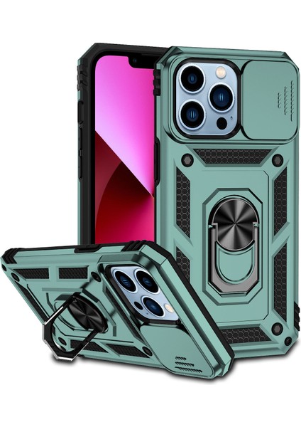 iPhone 14 Için Telefon Kılıfı Yüzük Tutuculu Bumpoer Telefon Kılıfı (Yurt Dışından)