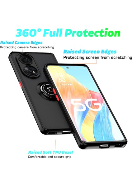 Oppo Reno 8t 5g Için Telefon Kılıfı Şeffaf Tampon Telefon Kılıfı Standlı Kapak (Yurt Dışından) fiyatları