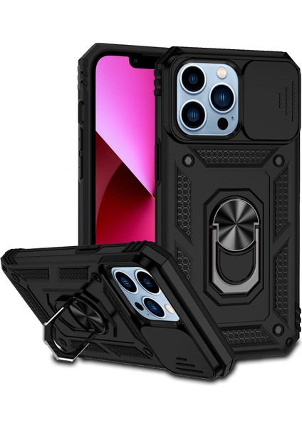 iPhone 14 Için Telefon Kılıfı Yüzük Tutuculu Bumpoer Telefon Kılıfı (Yurt Dışından)