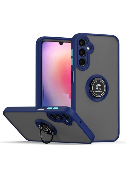 Samsung Galaxy A24 Telefon Kılıfı Standlı Şeffaf Tampon Telefon Kılıfı Kapağı (Yurt Dışından)