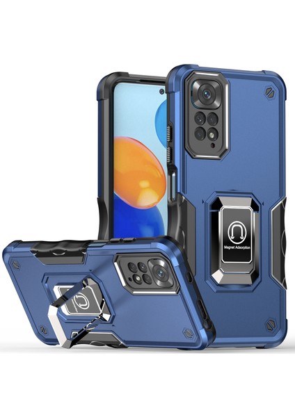 Manyetik Standlı Xiaomi Redmi Note 11 Tampon Telefon Kılıfı Için Telefon Kılıfı (Yurt Dışından)
