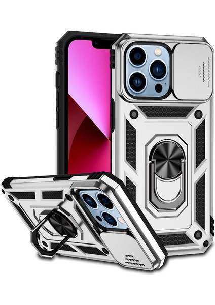 iPhone 14 Için Telefon Kılıfı Yüzük Tutuculu Bumpoer Telefon Kılıfı (Yurt Dışından)