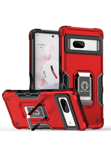 Manyetik Standlı Google Pixel 7 Pro Tampon Telefon Kılıfı Için Telefon Kılıfı (Yurt Dışından)