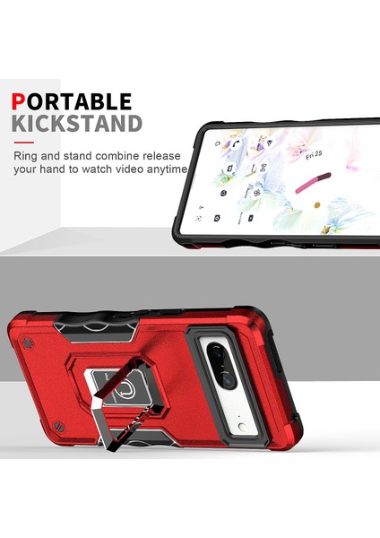 Manyetik Standlı Google Pixel 7 Pro Tampon Telefon Kılıfı Için Telefon Kılıfı (Yurt Dışından)