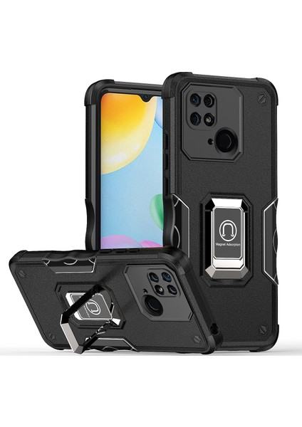 Manyetik Standlı Xiaomi Redmi 9 Tampon Telefon Kılıfı Için Telefon Kılıfı (Yurt Dışından)