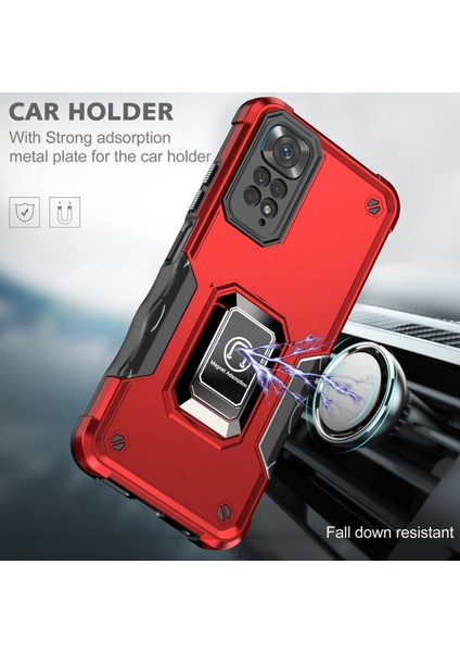 Manyetik Standlı Xiaomi Redmi Note 11S Tampon Telefon Kılıfı Için Telefon Kılıfı (Yurt Dışından) modelleri