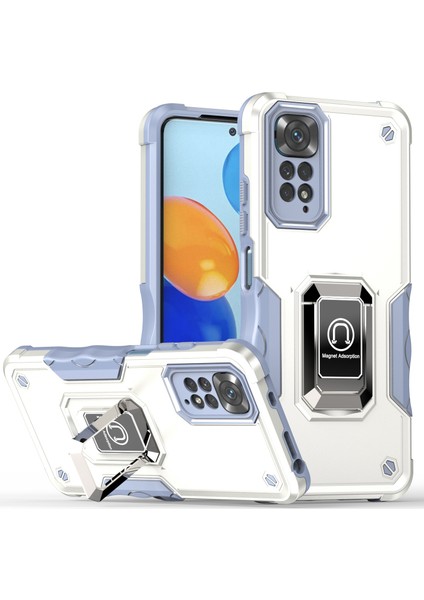 Manyetik Standlı Xiaomi Redmi Note 11T 5g Tampon Telefon Kılıfı Için Telefon Kılıfı (Yurt Dışından)