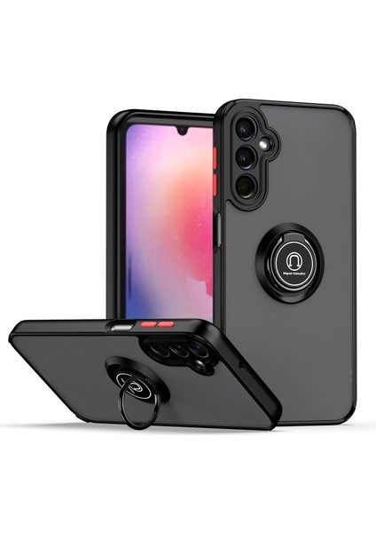 Samsung Galaxy A24 Telefon Kılıfı Standlı Şeffaf Tampon Telefon Kılıfı Kapağı (Yurt Dışından)