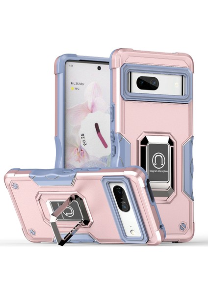 Manyetik Standlı Google Pixel 7 Pro Tampon Telefon Kılıfı Için Telefon Kılıfı (Yurt Dışından)