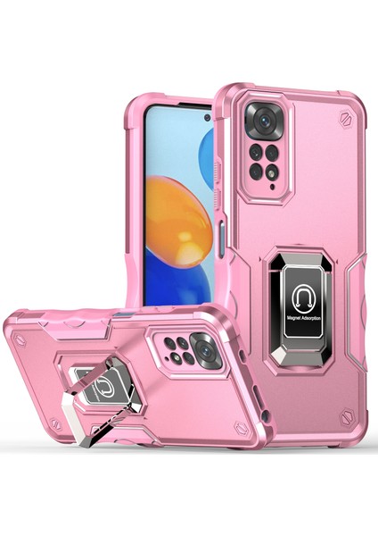 Manyetik Standlı Xiaomi Redmi Note 11T 5g Tampon Telefon Kılıfı Için Telefon Kılıfı (Yurt Dışından)