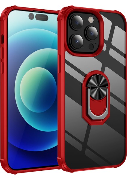 iPhone 14 Plus Için Telefon Kılıfı Halka Tutuculu Şeffaf Telefon Kılıfı Kapağı (Yurt Dışından) fiyatları