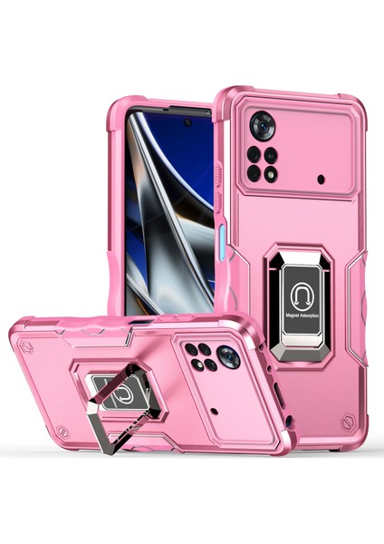 Manyetik Standlı Xiaomi Poco X3 Pro Tampon Telefon Kılıfı Için Telefon Kılıfı (Yurt Dışından)