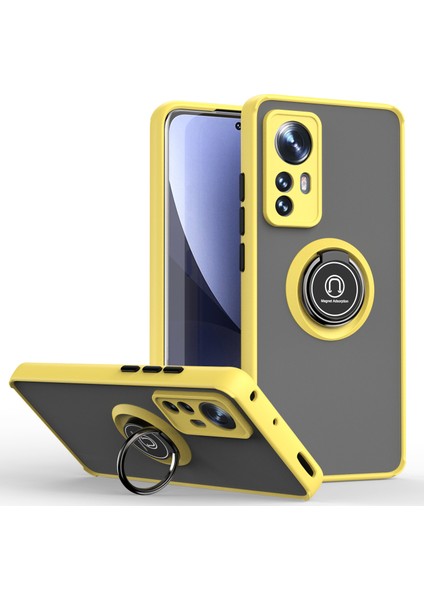 Xiaomi Mi 12 Pro Için Telefon Kılıfı Temizle Tampon Telefon Kılıfı Standlı Kapak (Yurt Dışından)