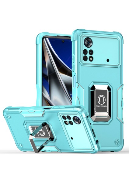 Manyetik Standlı Xiaomi Poco X3 Pro Tampon Telefon Kılıfı Için Telefon Kılıfı (Yurt Dışından)