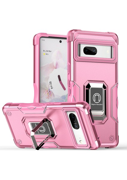 Manyetik Standlı Google Pixel 7 Pro Tampon Telefon Kılıfı Için Telefon Kılıfı (Yurt Dışından)